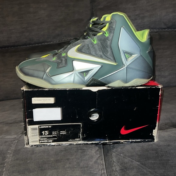 Nike Lebron X1 Mica gre green men’s 13 dunk man - Picture 8 of 15